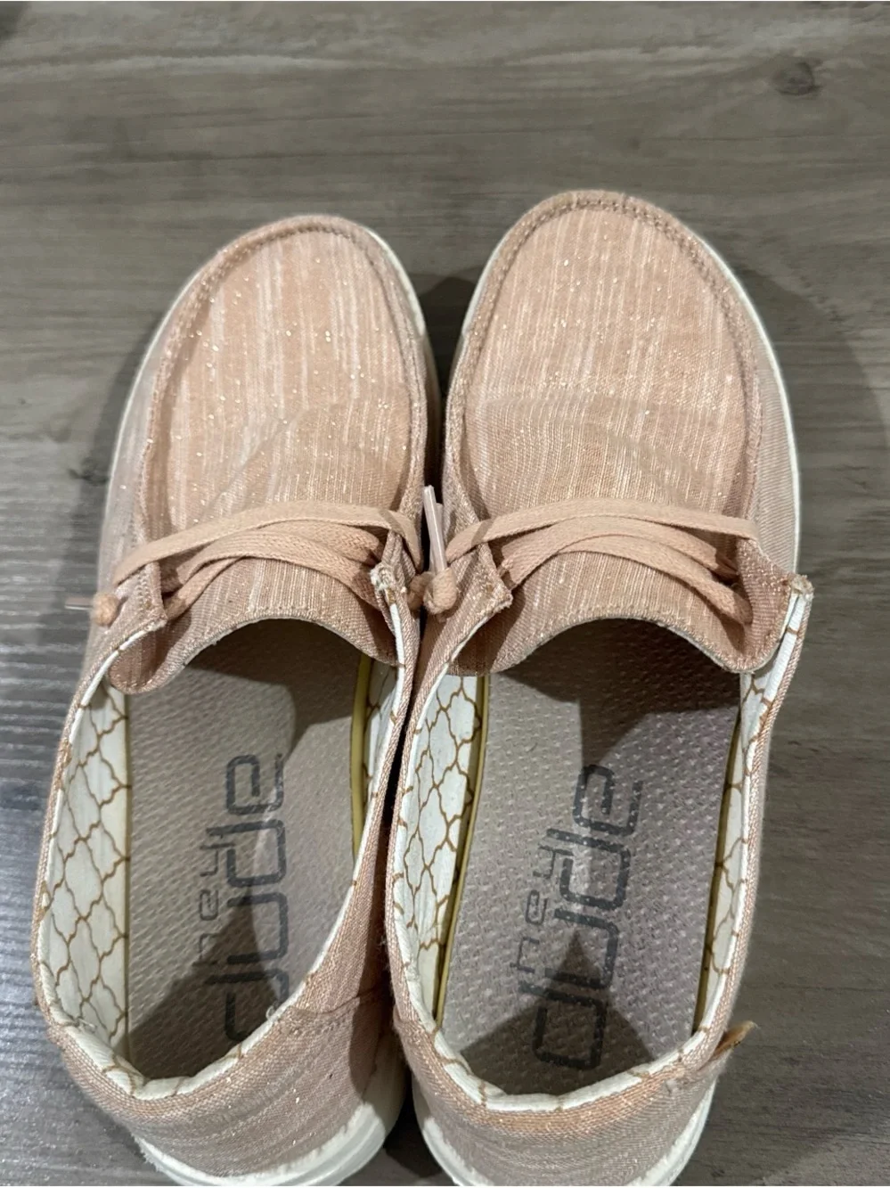 Hey Dude Women's Slip-On Shoes in Blush Pink